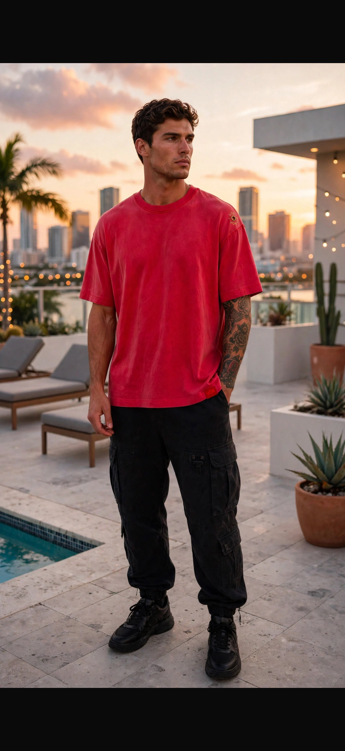 VÖR RED OVERSIZED
Washed Red. Premium Comfort. Signature Details.