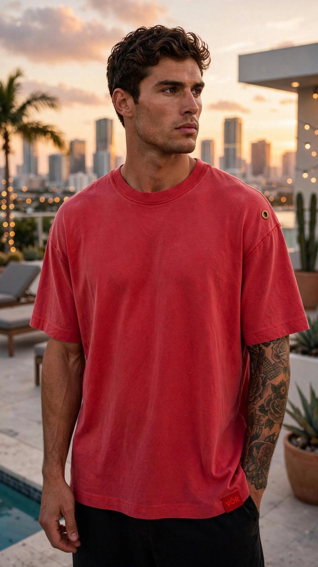 VÖR RED OVERSIZED
Washed Red. Premium Comfort. Signature Details.